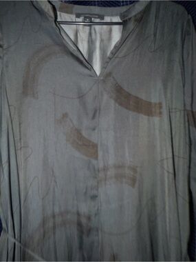 Women's Gray tone on tone Maxi Dress with Subtle Print